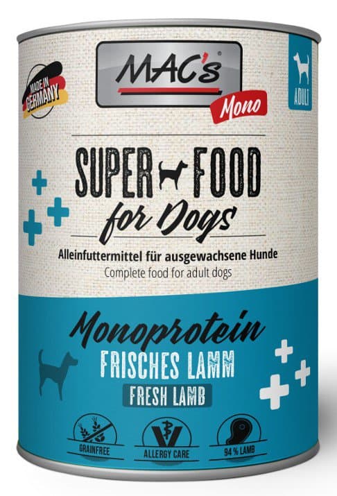 MAC's Hund | MONOPROTEIN | 800g Dåse - Lam 800g