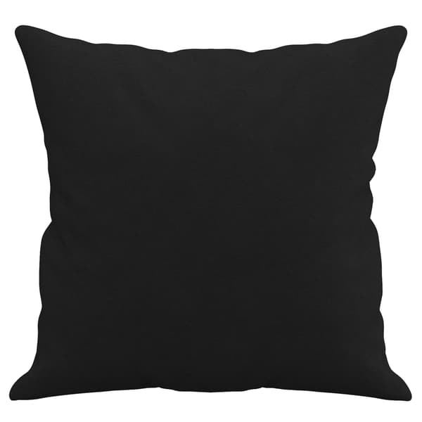 vidaXL Pyntepuder, 2 stk., sort, 40x40 cm, mikrofiber