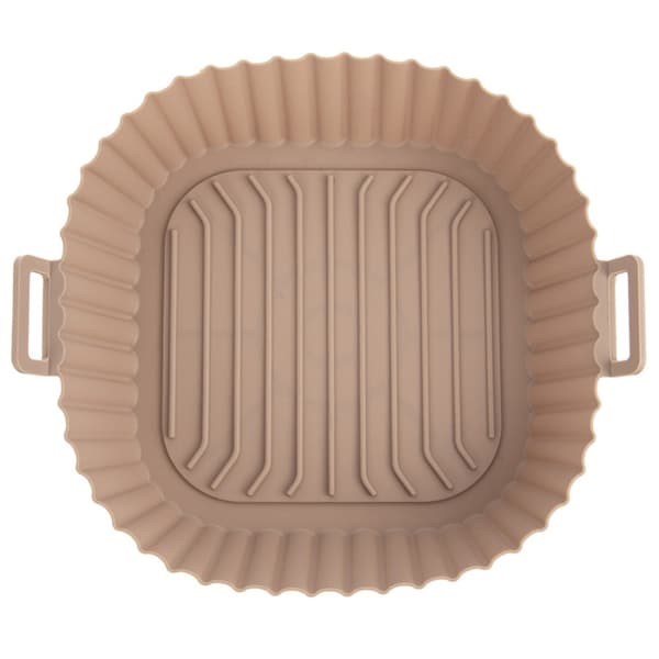 Öljytön ilmakypsäimen silikoninen beige kori 22 cm