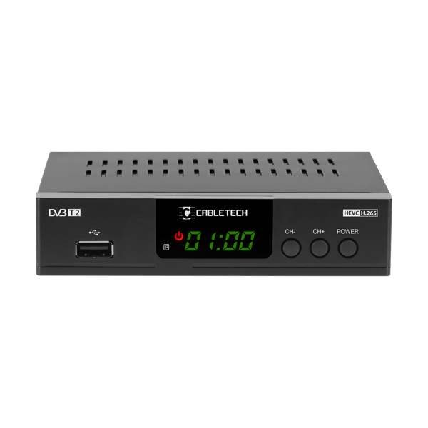 TV-vastaanotin DVB-T2 H.265 HEVC USB Cabletech