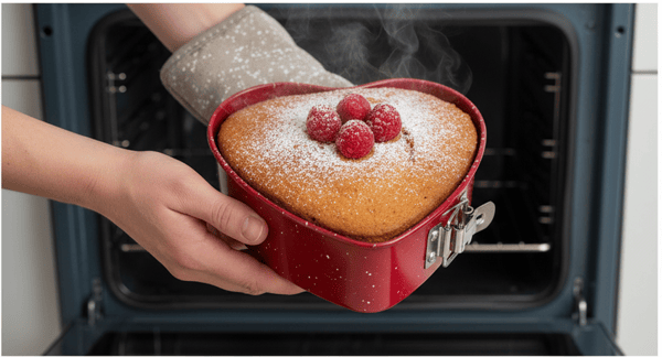 HJERTEFORMET KAGEPLADE TIL VALENTINSDAG LILLE BAGEPLADE KONFEKT