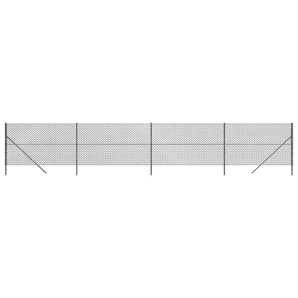 vidaXL Nätstängsel, Antracit, 1,4x10 m