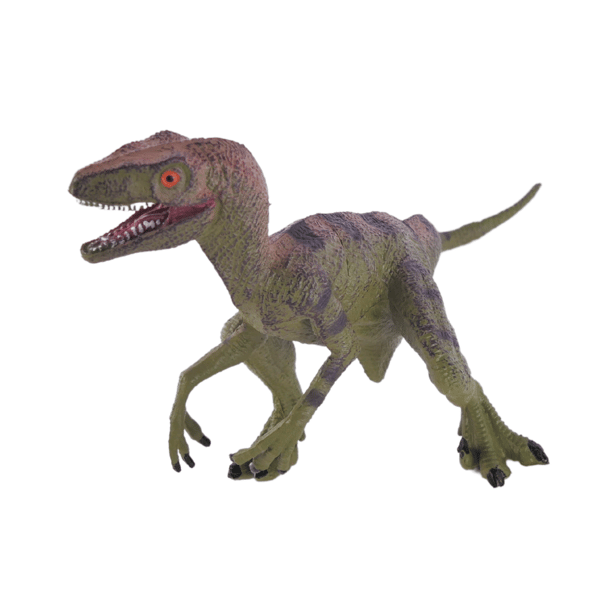 Dinosaurussetti, jossa on 4 hahmoa, 2 puuta, ääni- ja valotehosteet