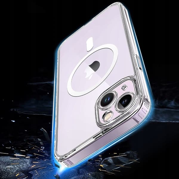 CO2-MAGNETISK KLART FORSTÆRKET ETUI TIL MAGSAFE IPHONE 14 PRO MAX