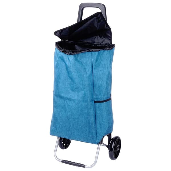 Ostoskärryt ostoslaukulla sininen 40 l