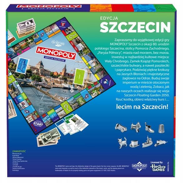 WINNING MOVES MONOPOLY -lautapeli Szczecin Edition Multicolor