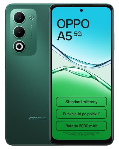OPPO A5 5G Smartphone 4GB/128GB Grøn