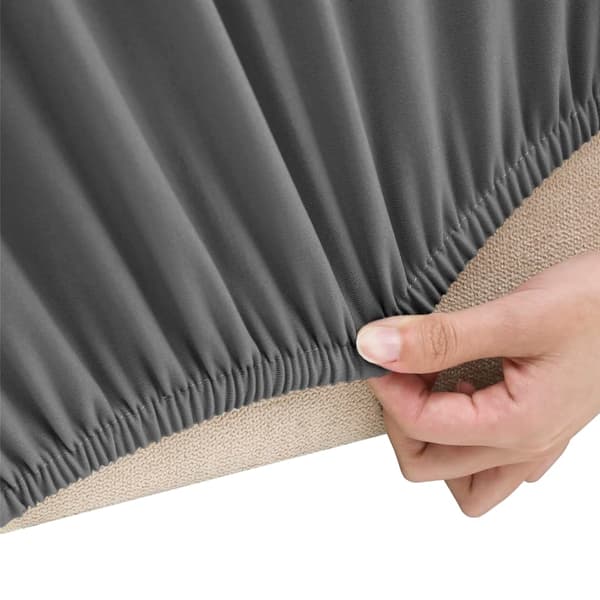 vidaXL Stretchigt 2-sits sofföverdrag antracit jersey