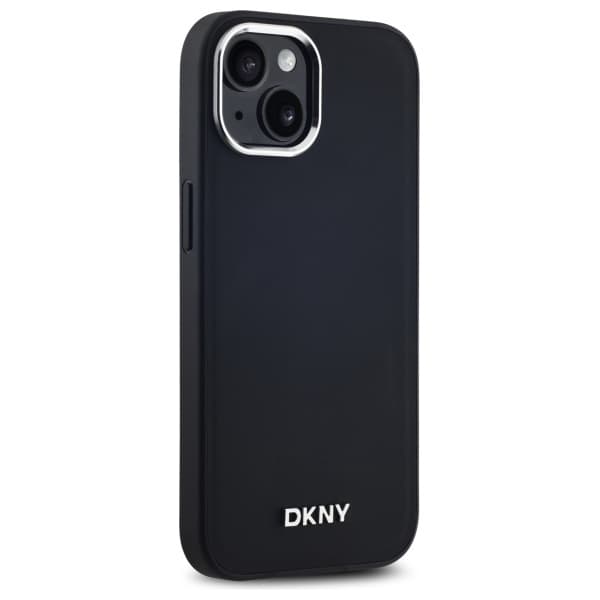 DKNY DKHMP14SPSCMCLK iPhone 14 6.1 sort/sort hårdt cover Ensfarvet logo MagSafe