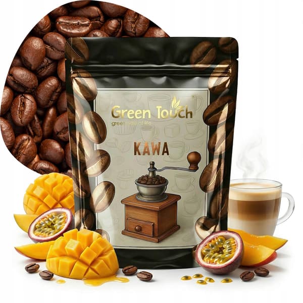 Green Touch kaffe bønor med passionsfrugt og mango 200 g