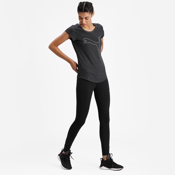 Puma PERFORMANCE HEATHER CAT dame T-shirt grå 52032007 r M