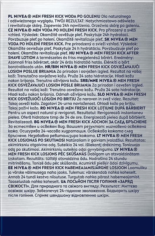 NIVEA Fresh Kick Aftershave 100 ml
