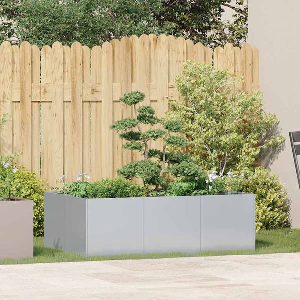 vidaXL urtepotte 120x80x40 cm galvaniseret stål