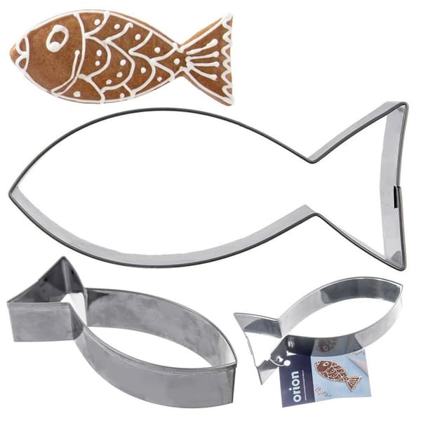 Stålkageudstikker fisk 9 cm