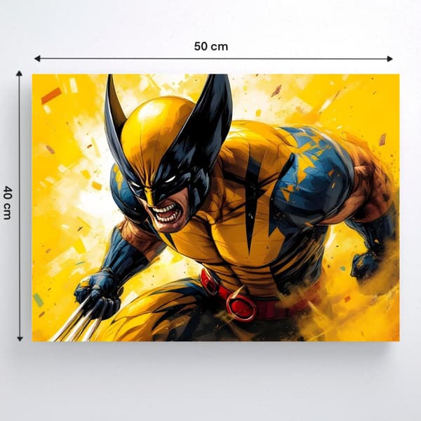 TALMALERI MED RAMME Marvel Wolverine-malerier 50x40 cm