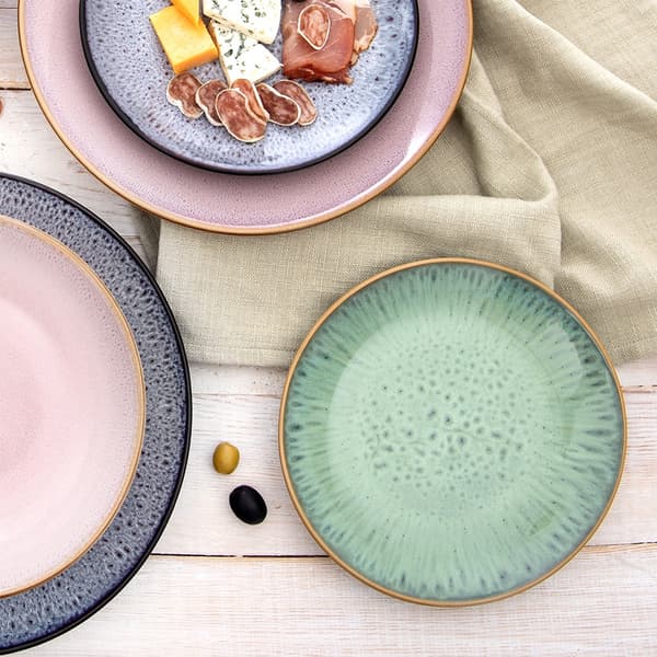 Desserttallrik keramisk rosa GLAZE 20,5 cm