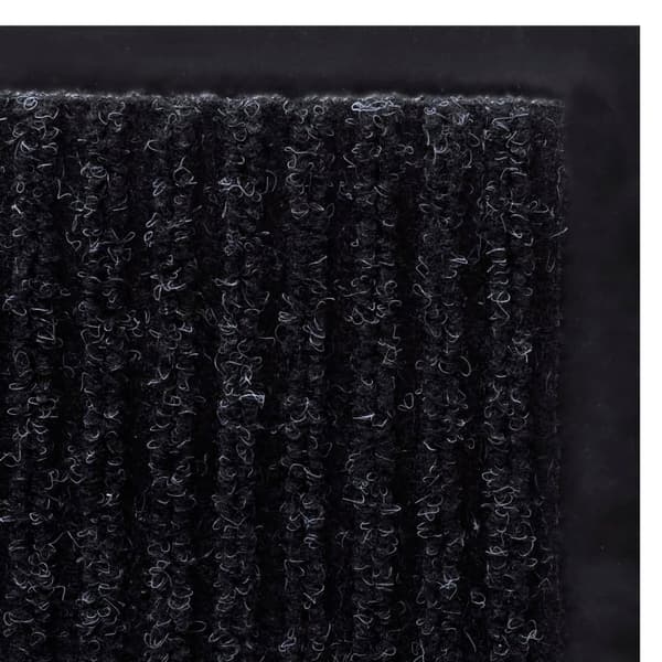 vidaXL PVC dørmåtte 90 x 60 cm sort