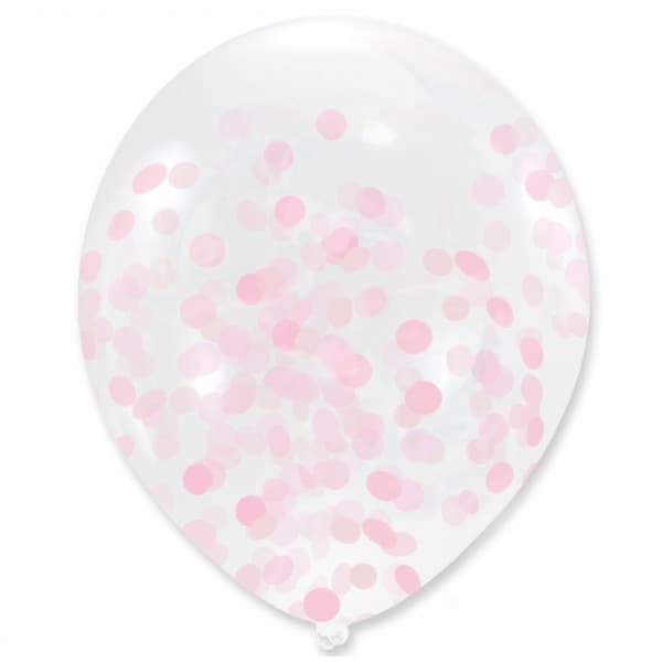 Konfettiballoner PINK STORE 30 cm 5 stk.