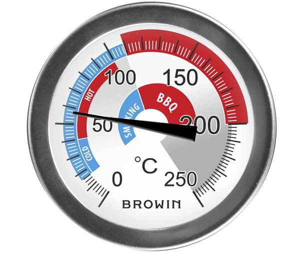 Røger- og grilltermometer 0-250°C