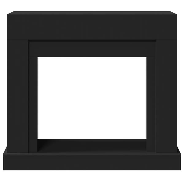vidaXL kaminhylde, sort, 100x30x87,5 cm, træbaseret materiale