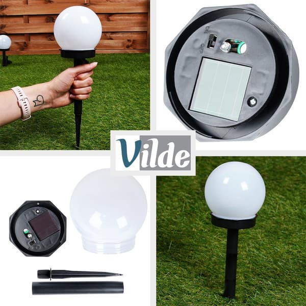 Solcelle LED have stikke lamper 33,5 cm 6 stk.