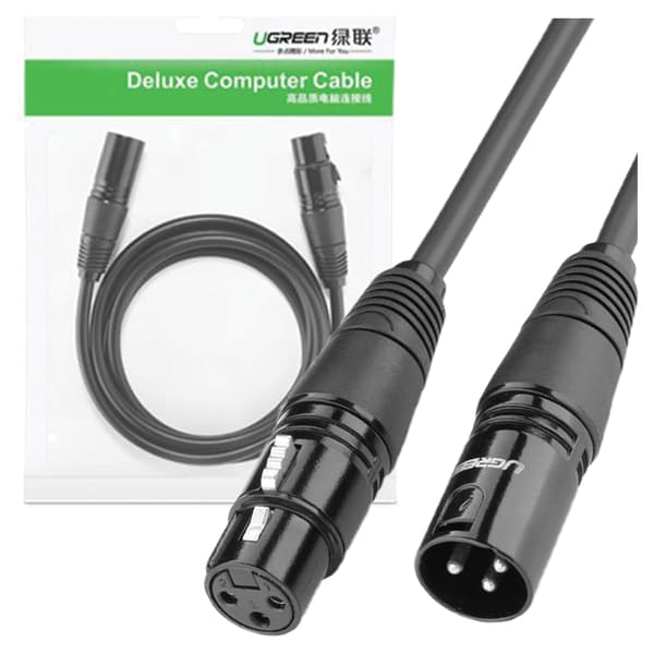 UGREEN AV130 XLR Hun til XLR Han Kabel - 5m (Sort)