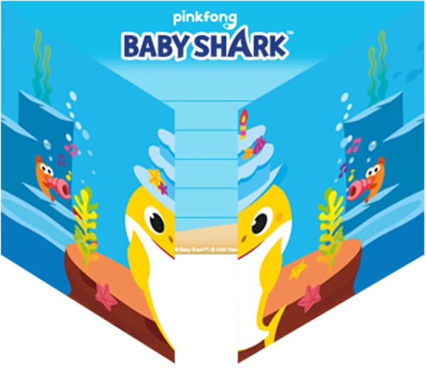 Baby Shark -kutsukortit, 8 settiä