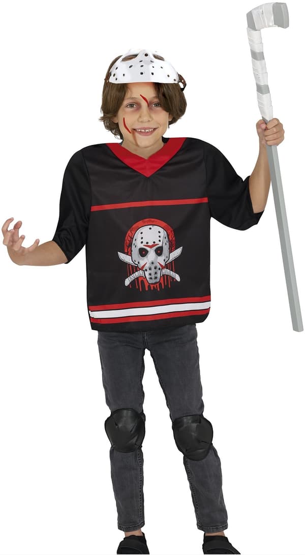 Hockeyspelare Assassin Maskeradkostym 5-6 år