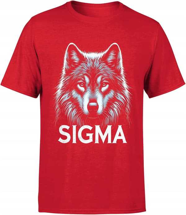 SIGMA WOLF HERR-T-SHIRT MED TRYCK, PRESENT TILL EN KILLE