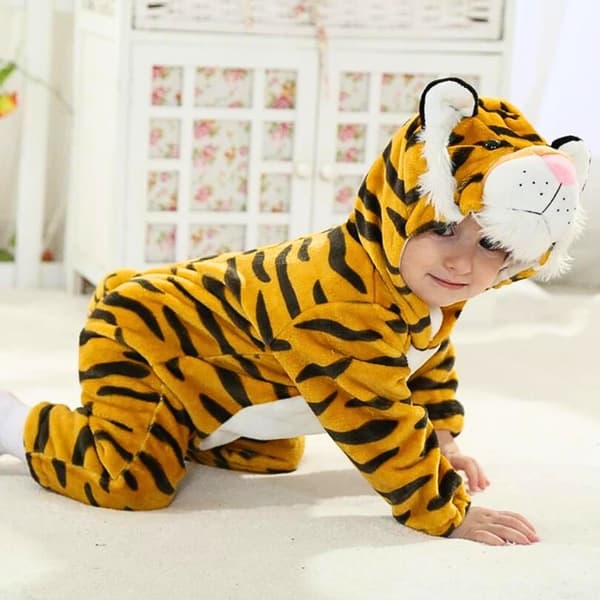 Heldragt til baby Tiger 90 cm: 75-85 cm