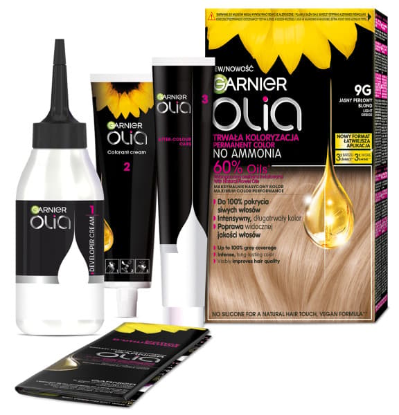 Garnier Olia Permanent Hårfarve 9G Lys Perleblond