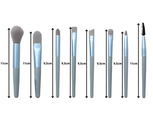 Makeupborstar etui med stängning 500-pack