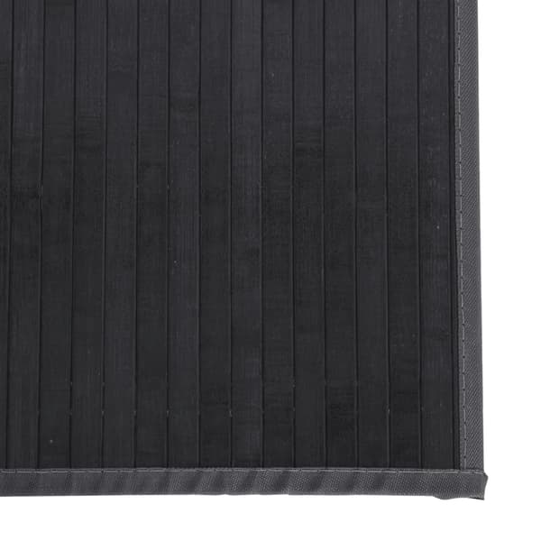 vidaXL Suorakulmainen matto, harmaa, 100x200 cm, bambu