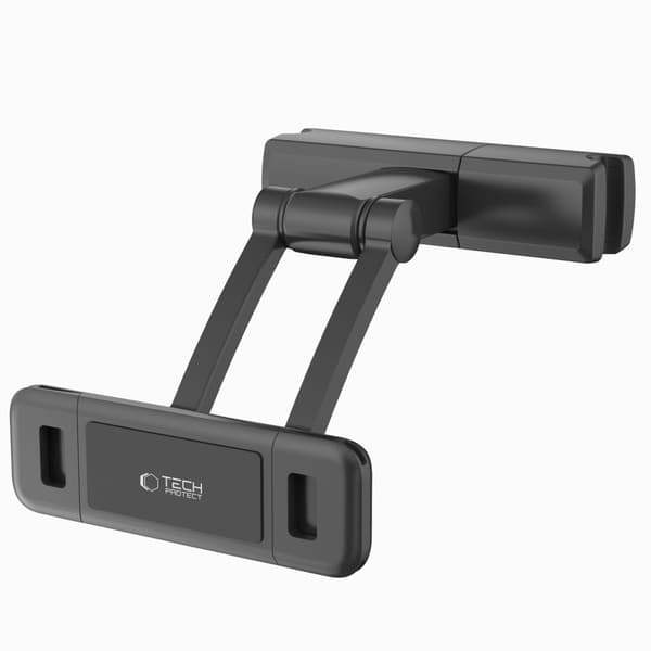 TECH-PROTECT V2 STRÆKBAR NAKKESTØTTE BILHOLDER TIL TABLET SORT