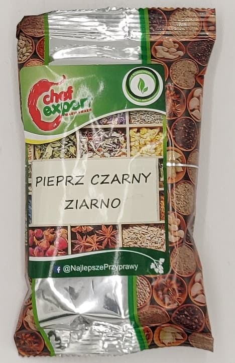 Sorte peberkorn 90 g Chef Expert