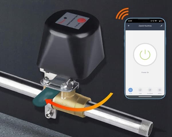 WiFi TUYA Smart vandgasventilstyring