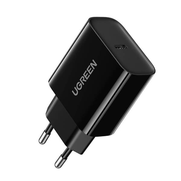 EU UGREEN CD137 USB-C väggladdare, 20W, PD3.0 (svart)