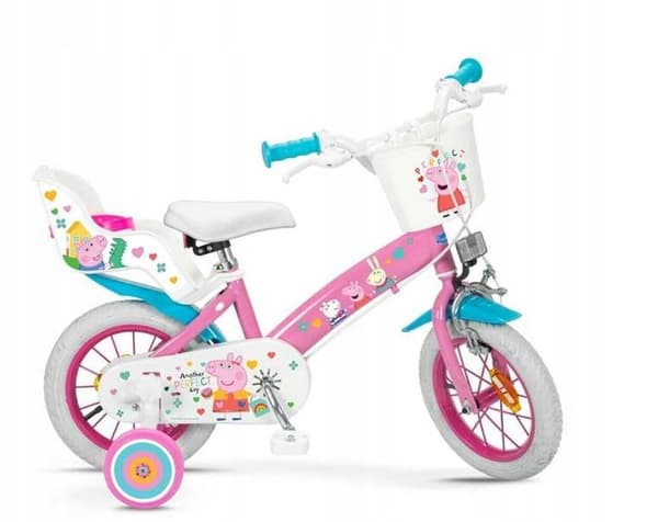TOIMSA 12 Peppa Pig pinkki lastenpyörä