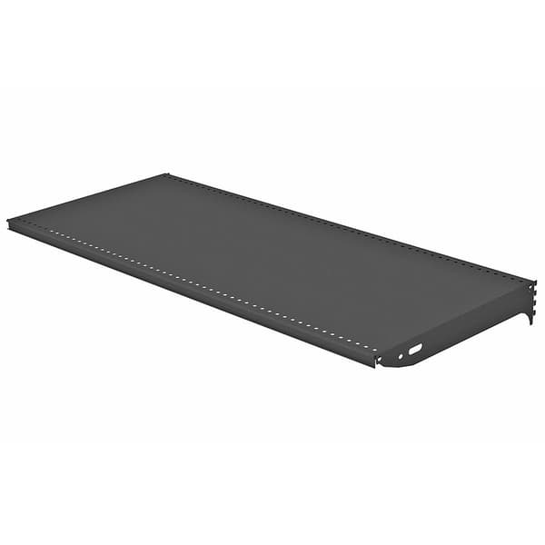 Mega-M Basic hylla L-100 cm G-40 cm antracit RAL7016 med 2 st väggbricka