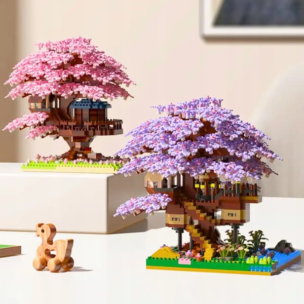 Byggeklodser Sæt Kirsebærblomst Sakura Kirsebær 2229 dele