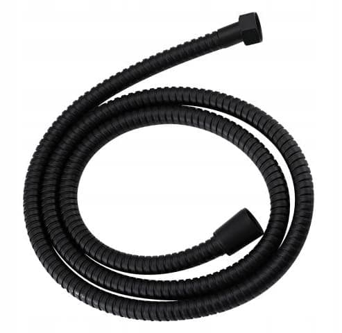 Svart 120cm konisk duschslang för duschbadkar