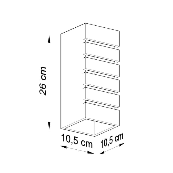 SAMIR VÄGGLAMPA 1 E27 VIT SOLLUX SL.0161