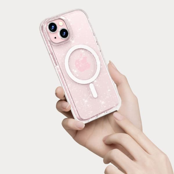 TECH-PROTECT FLEXAIR HYBRID MAGSAFE IPHONE 15 GLITTERKLART