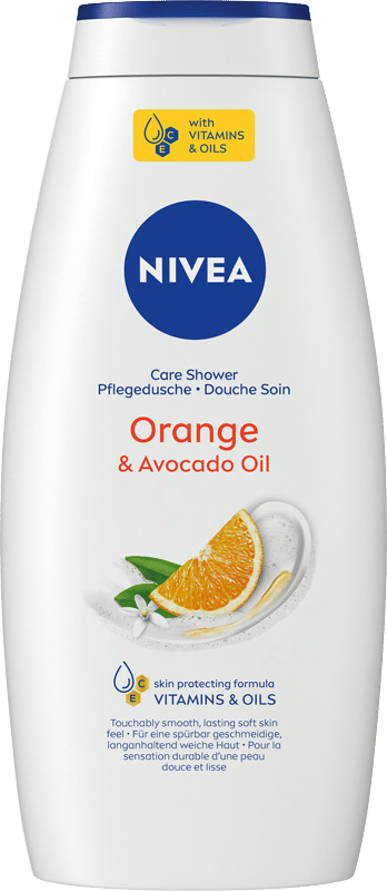 NIVEA Care ja Orange suihkugeeli 750 ml