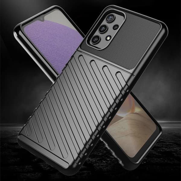 Thunder Case flexibelt armerat skal Samsung Galaxy A72 4G blå