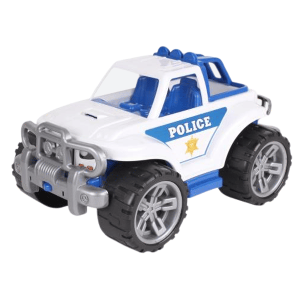 TERRÄNGFÖRDON POLIS FÄRGGLAD POLISBILS POLISBILS FÖR BARN
