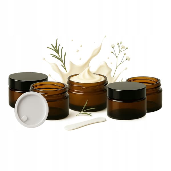 Bruna glasburkar 20 g 20 ml för mörk glaskräm, set om 20