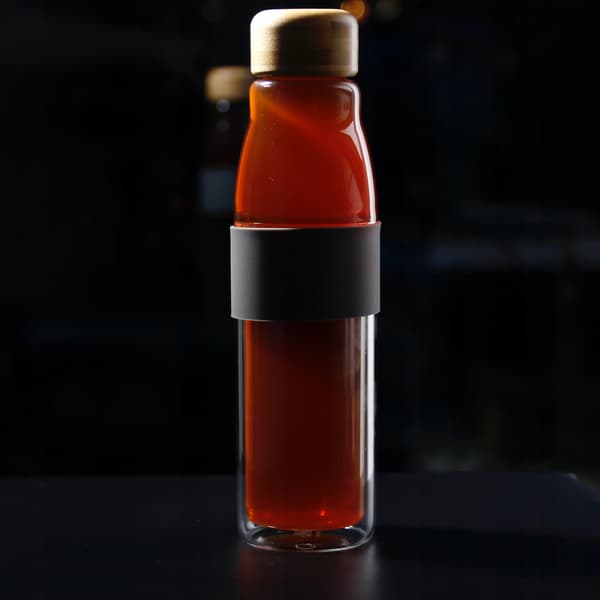 ECO-TERMOVATTENFLASKA I GLAS 450 ml