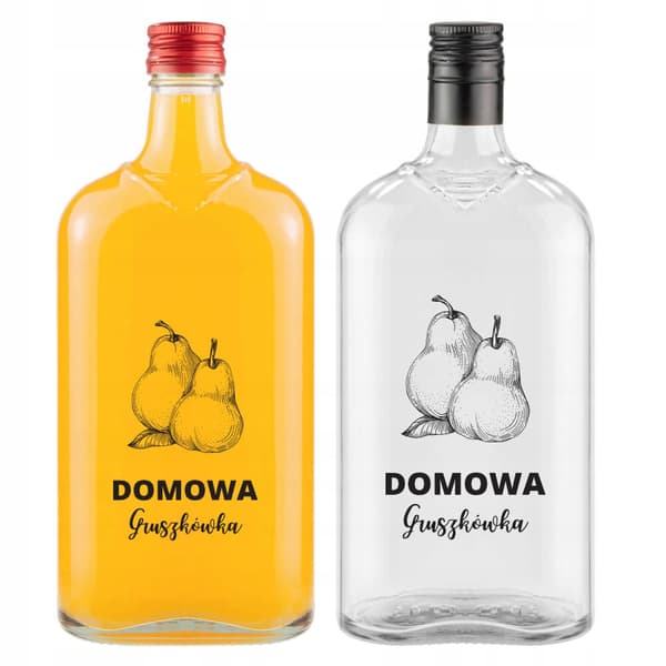 10x KLASSISKA 500ml-flaskor med trycket HEMGJORDA PÄRONGRÖNSAKER