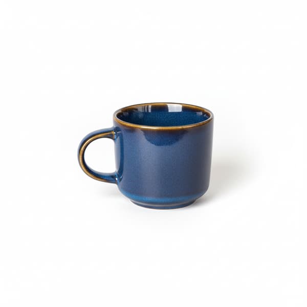 KAFFE- OCH TEMUGGSSET 6 DELAR 350 ML MÖRKBLÅ KERAMIK